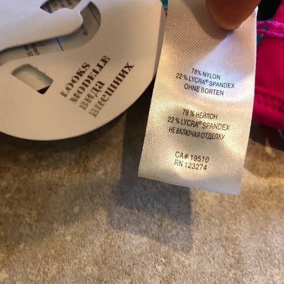 🆕 Lole reversible triangle bikini top chevron purple pink - Picture 7 of 11